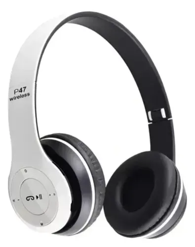 אוזניות אלחוטיות עם רדיו FM ונגן MP3- P47 Wireless Bluetooth