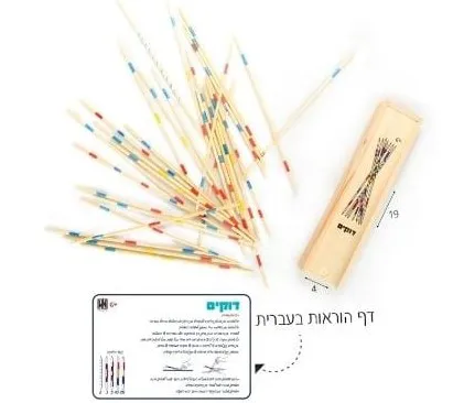 דוקים עץ בקופסה
