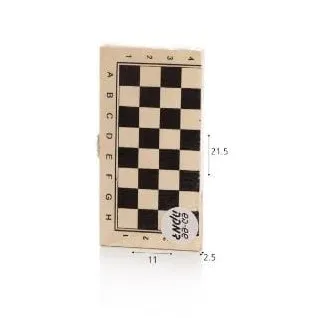 שש בש עץ 21*21- חיילים מפלסטיק