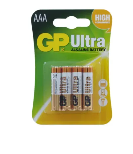 רביעיית סוללות GP Ultra AAA אלקליין